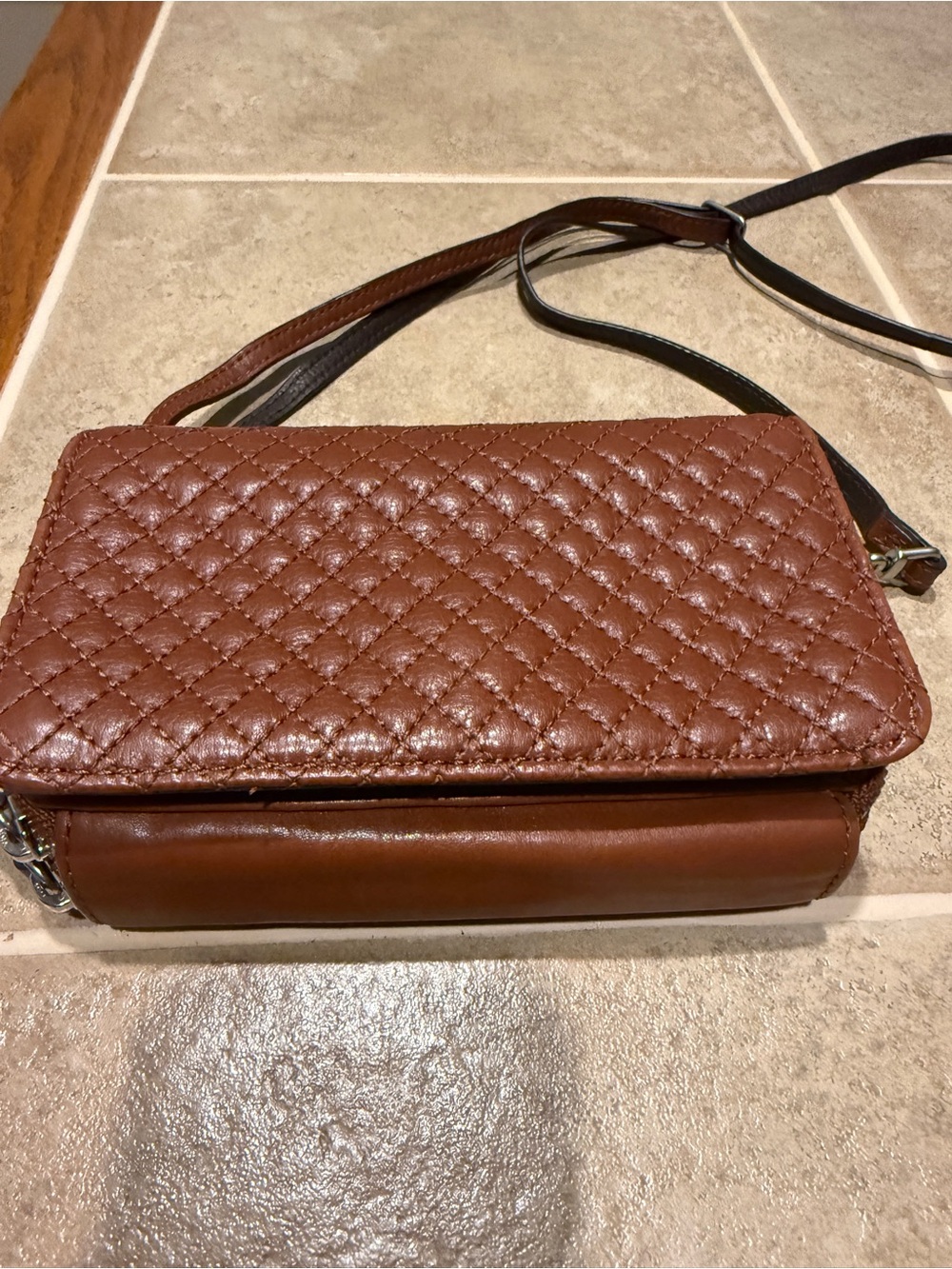 Vera Bradley Leather Crossbody Wallet